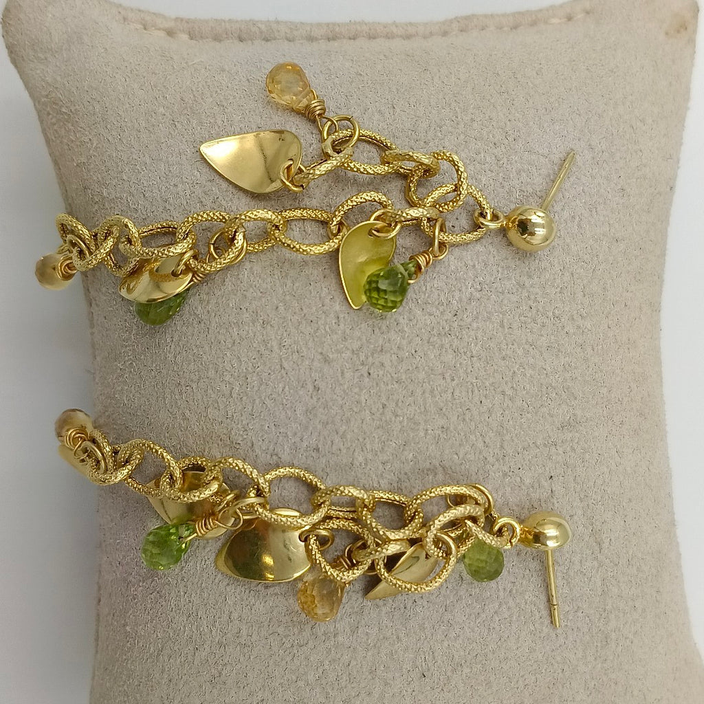 BROQUELES PAR ORO 14 K 5,80 GRMS (SEMINUEVO)