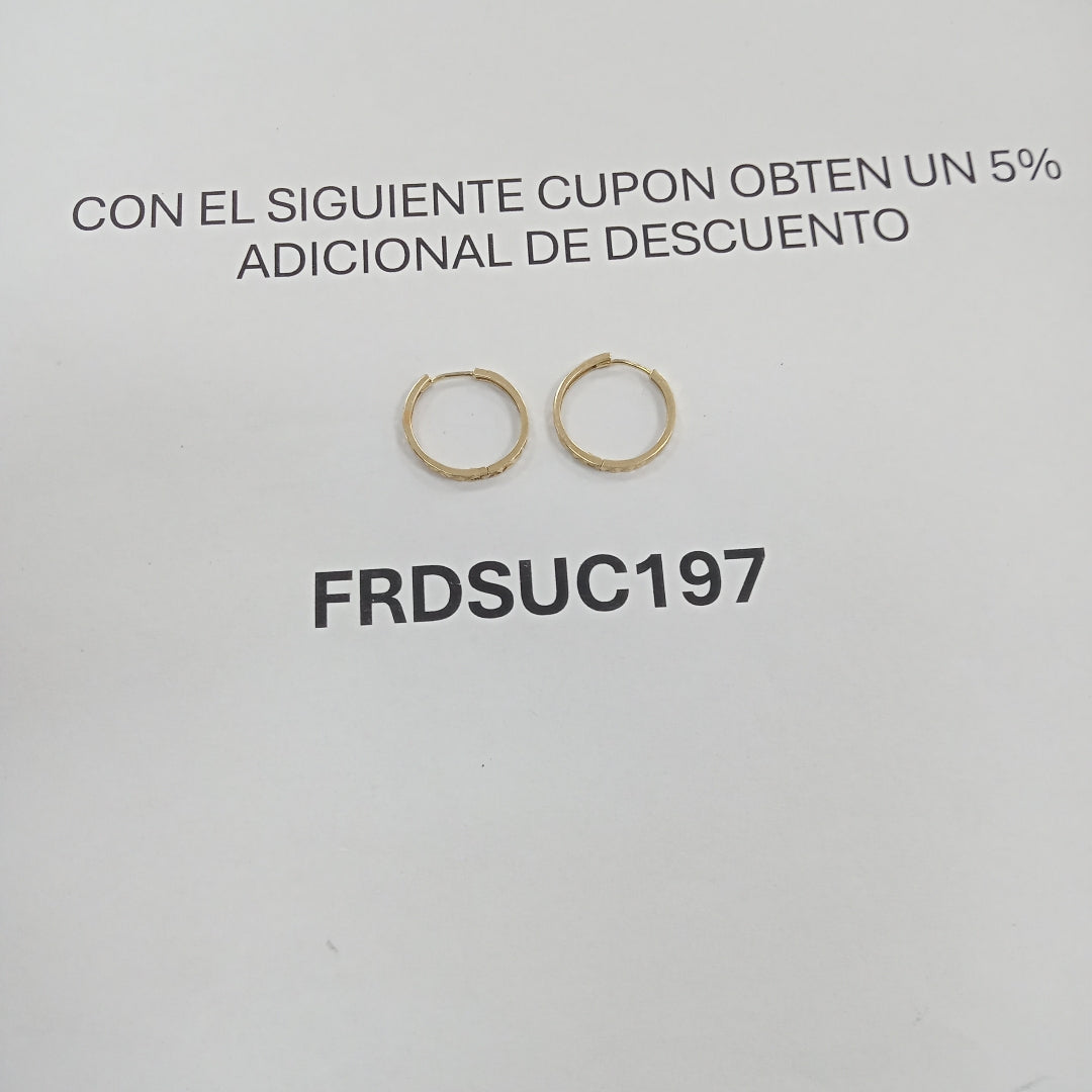 ARRACADAS PAR ORO 14 K 1,70 GRMS (SEMINUEVO)