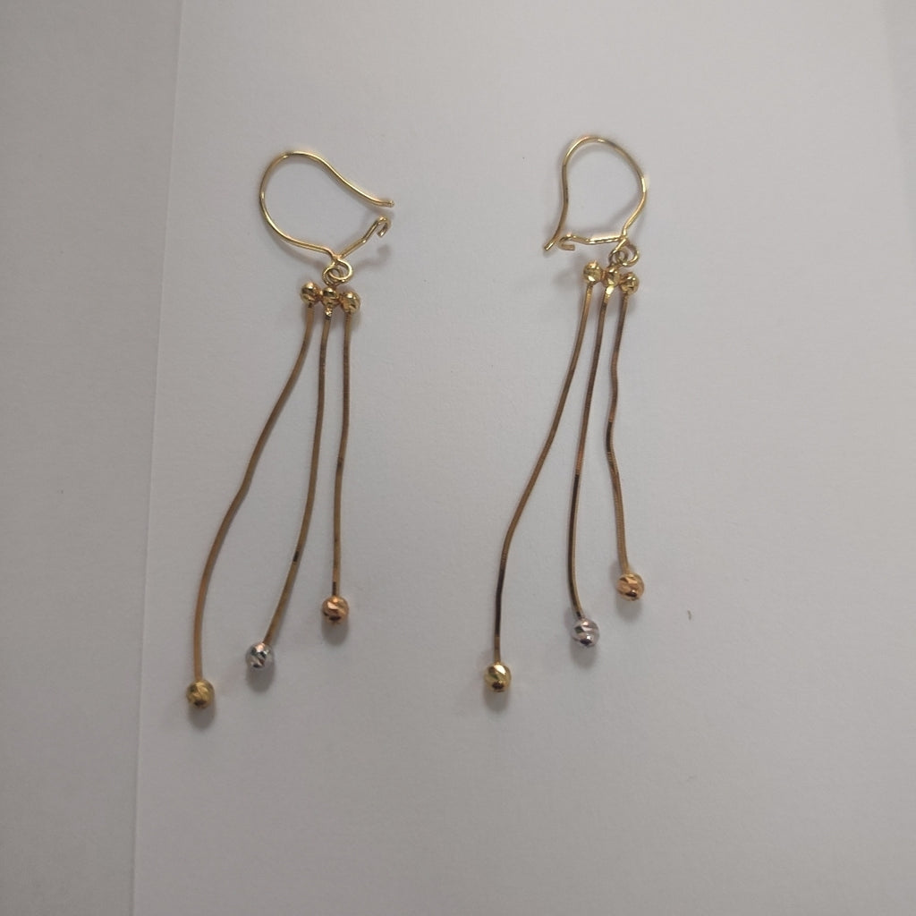 ARETES PAR ORO 14 K 2.3 GRMS (SEMINUEVO)