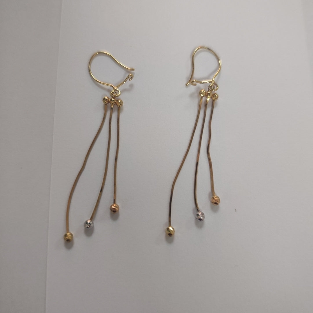 ARETES PAR ORO 14 K 2.3 GRMS (SEMINUEVO)
