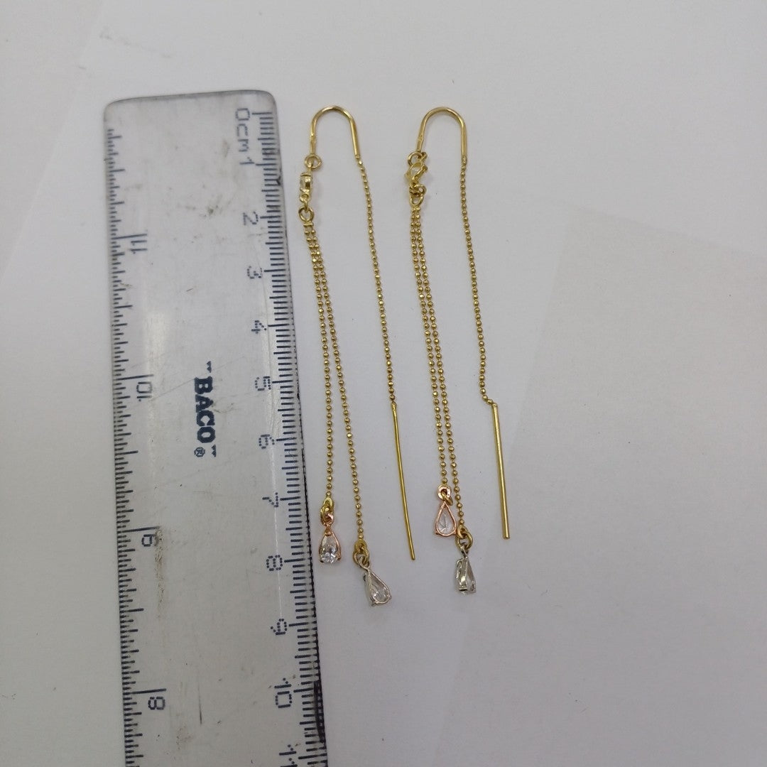VIOLADORES PAR ORO 14 K 3,10 GRMS (SEMINUEVO)
