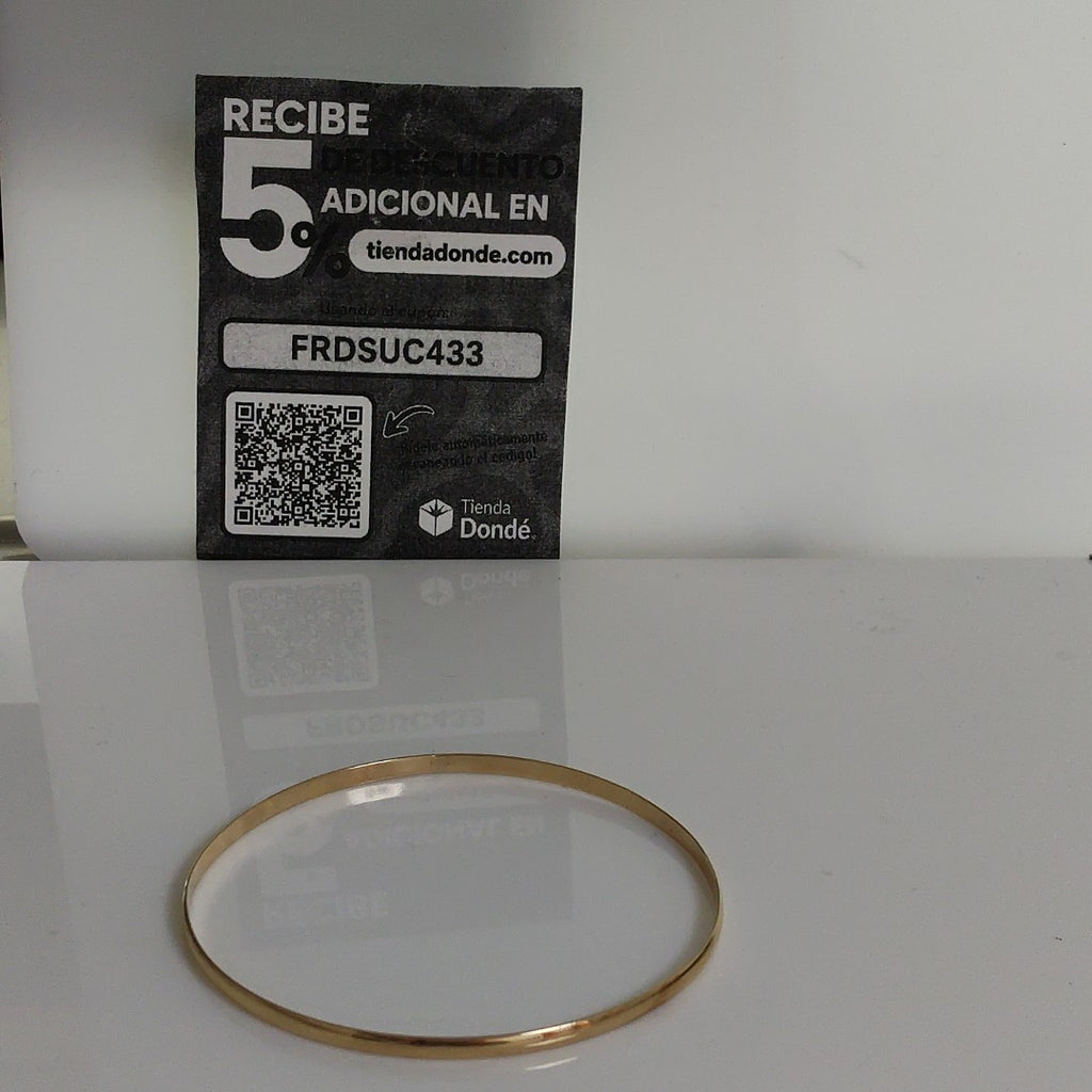PULSERA RIGIDA ORO 14 K 5.5 GRMS (SEMINUEVO)