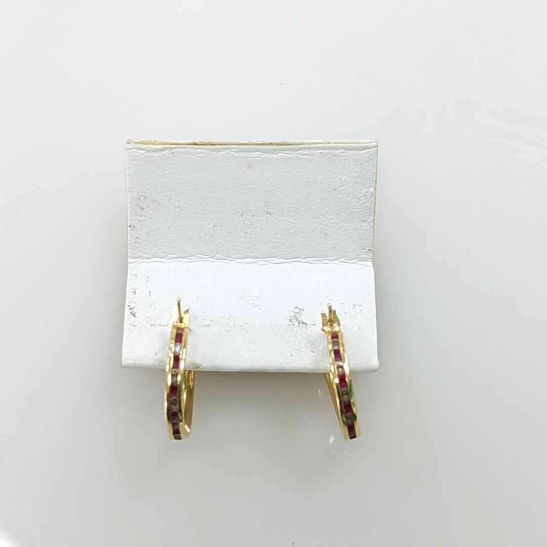 ARRACADAS PAR ORO 14 K 1.1 GRMS (SEMINUEVO)