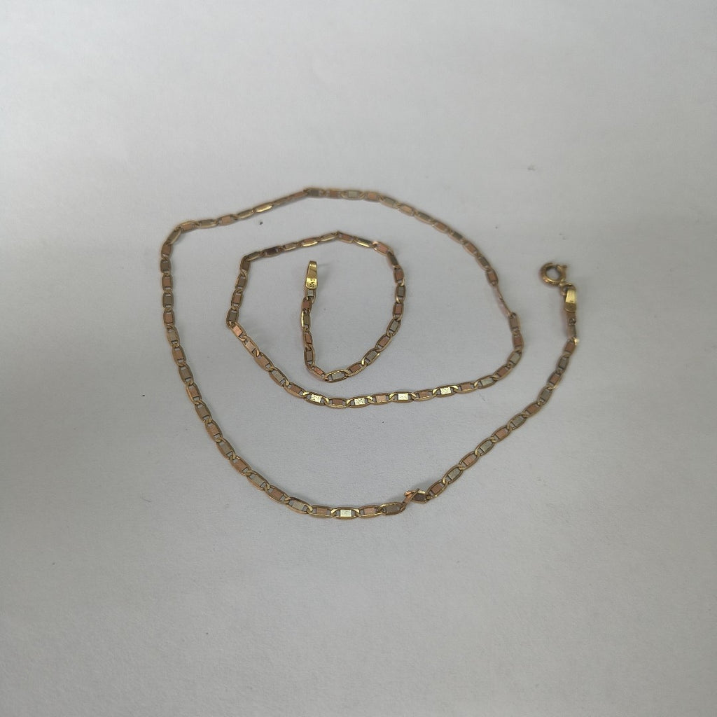 CADENA ORO COMBINADO 10 K 2.3 GRMS (SEMINUEVO)