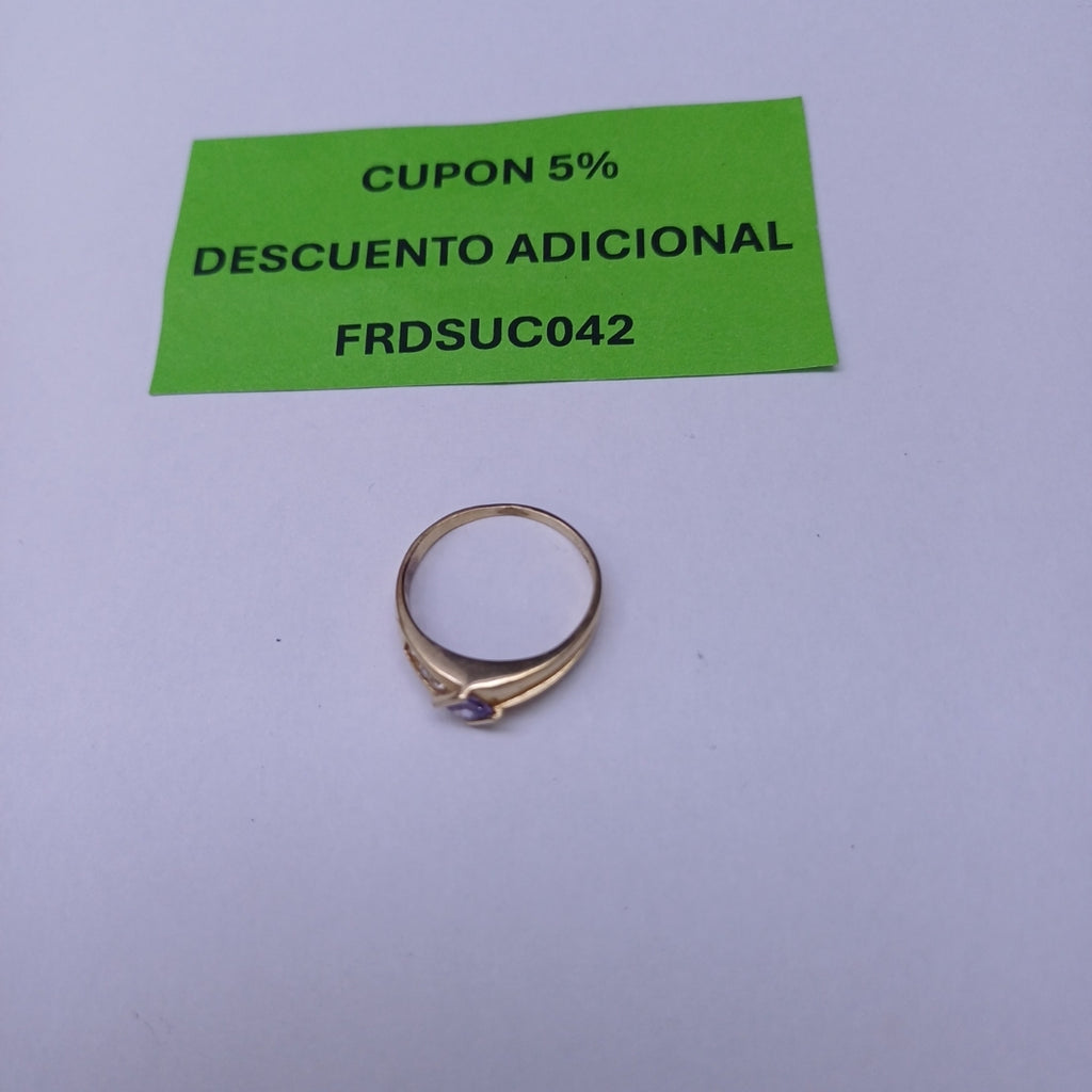ANILLO ORO 14 K 2 GRMS (SEMINUEVO)