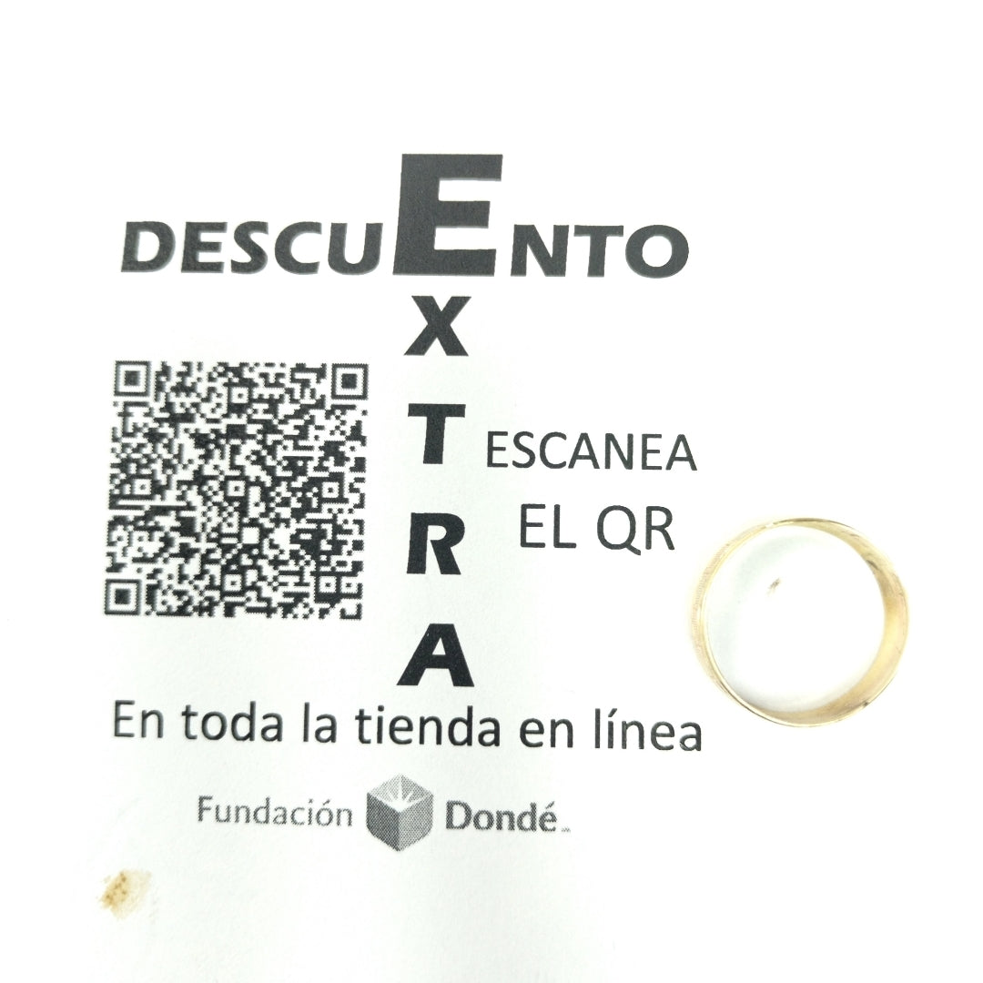 ARGOLLA ORO 14 K 1.4 GRMS (SEMINUEVO)