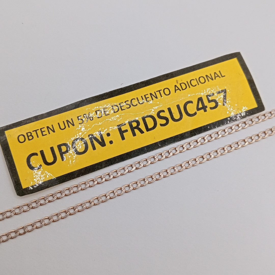 CADENA ORO,RODIADO 10 K 2,40 GRMS (SEMINUEVO)