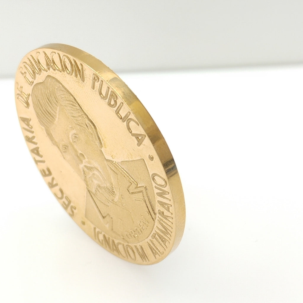 MEDALLA CONMEMORATIVA ORO 21 K 42,00 GRMS (SEMINUEVO)