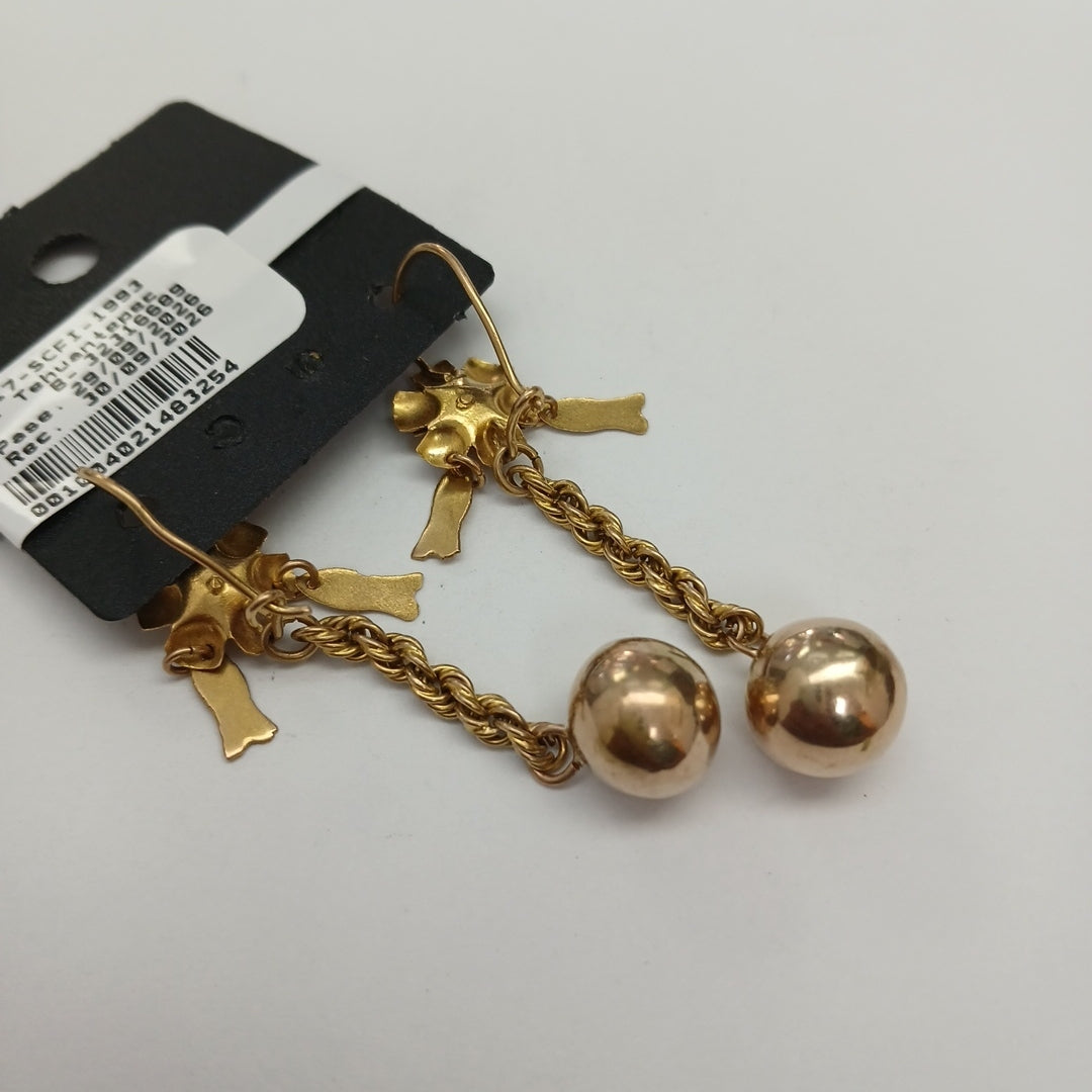 ARETES PAR ORO 8 K 5.8 GRMS (SEMINUEVO)