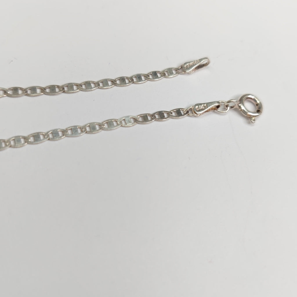 CADENA TEJIDO ESPEJO PLATA .925 55 CM 3.8 GR (NUEVO)