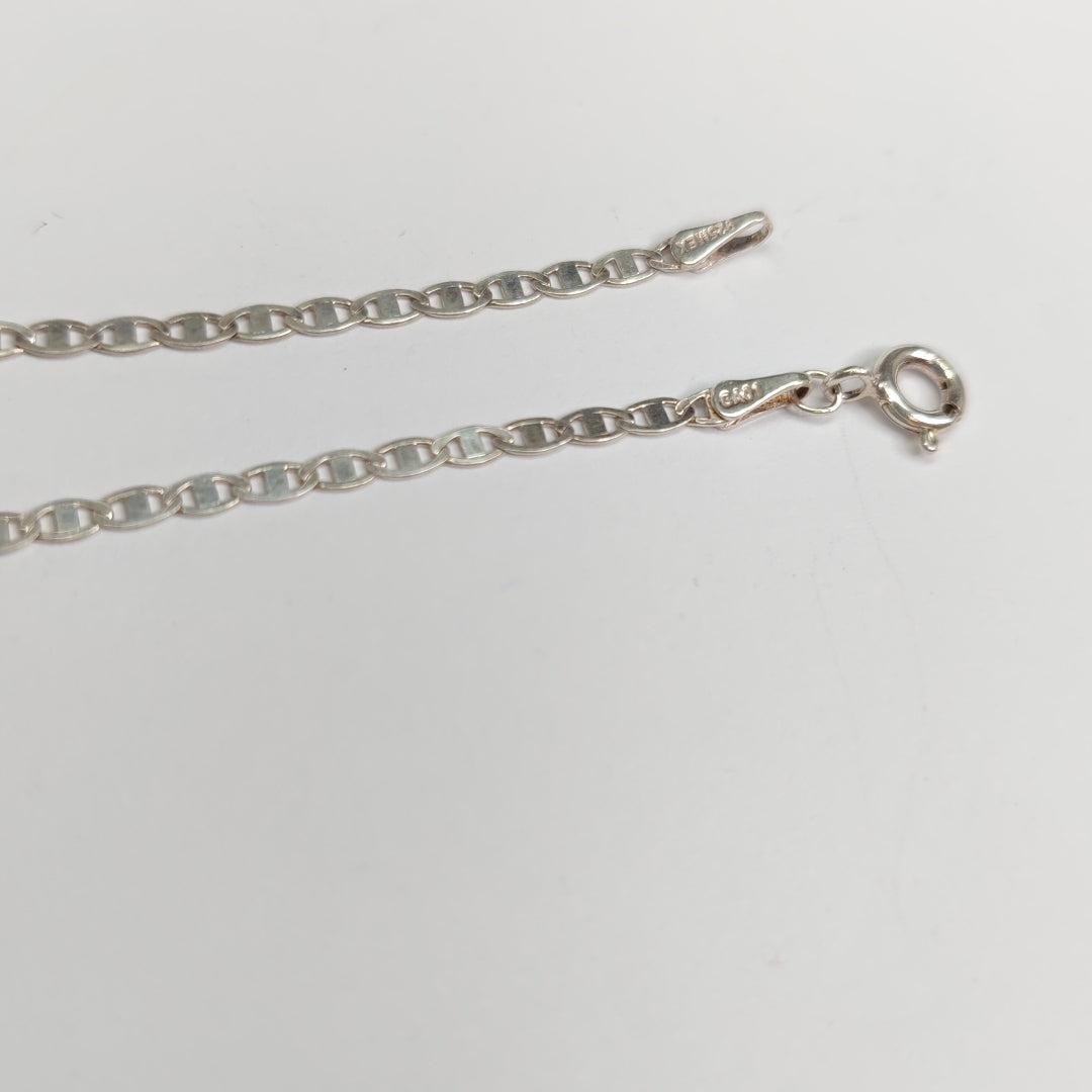 CADENA TEJIDO ESPEJO PLATA .925 55 CM 3.8 GR (NUEVO)