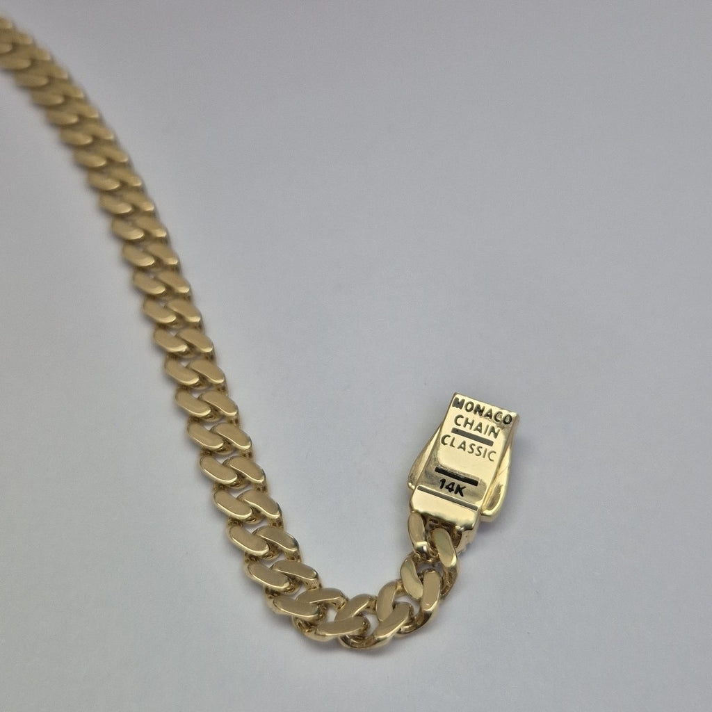 PULSERA CABALLERO MONACO ORO 14K 6.3 (NUEVO)