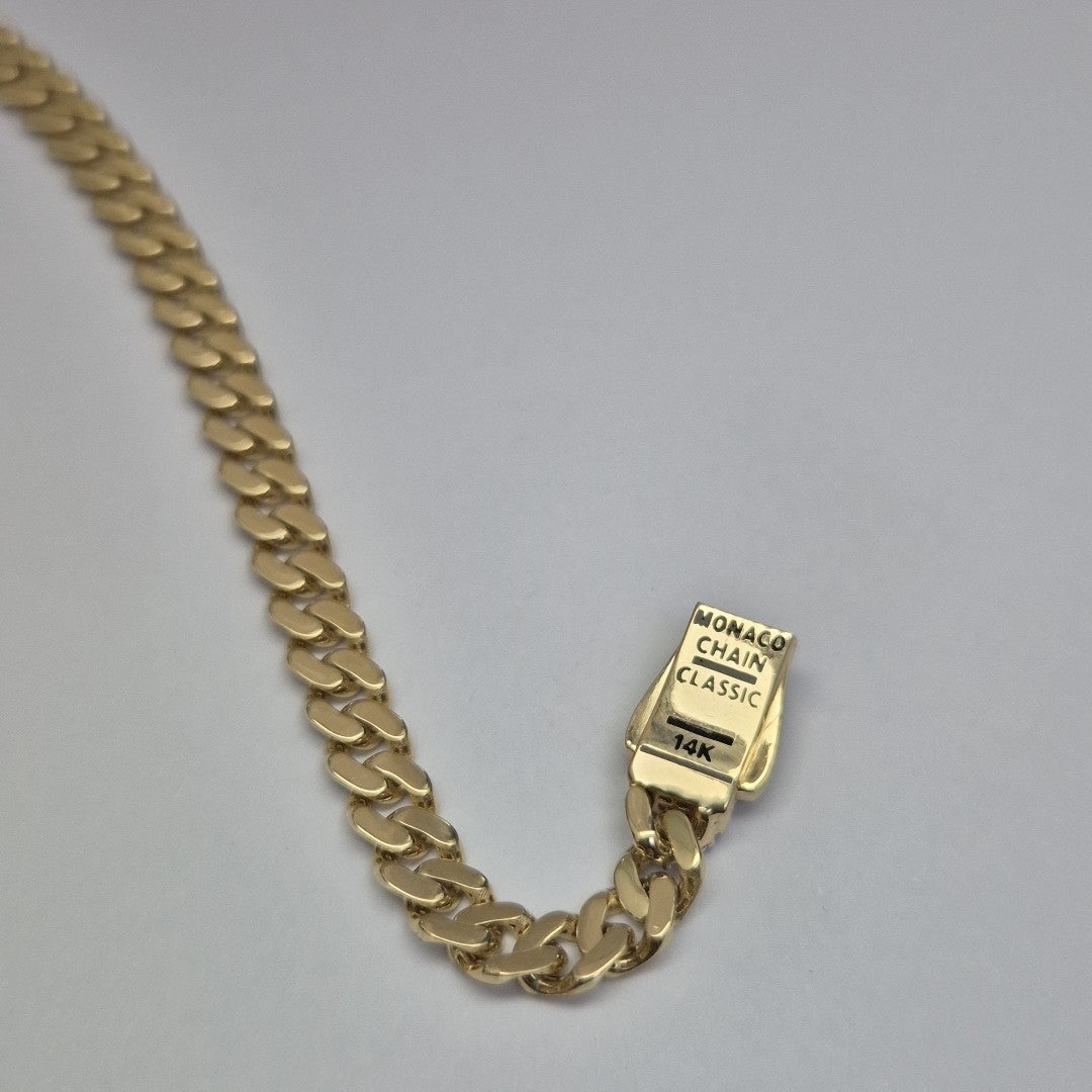 PULSERA CABALLERO MONACO ORO 14K 6.3 (NUEVO)