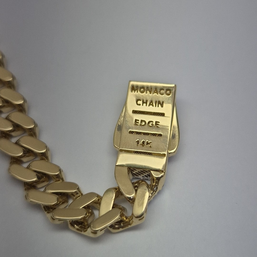 PULSERA CABALLERO MONACO ORO 14K 11.3 (NUEVO)