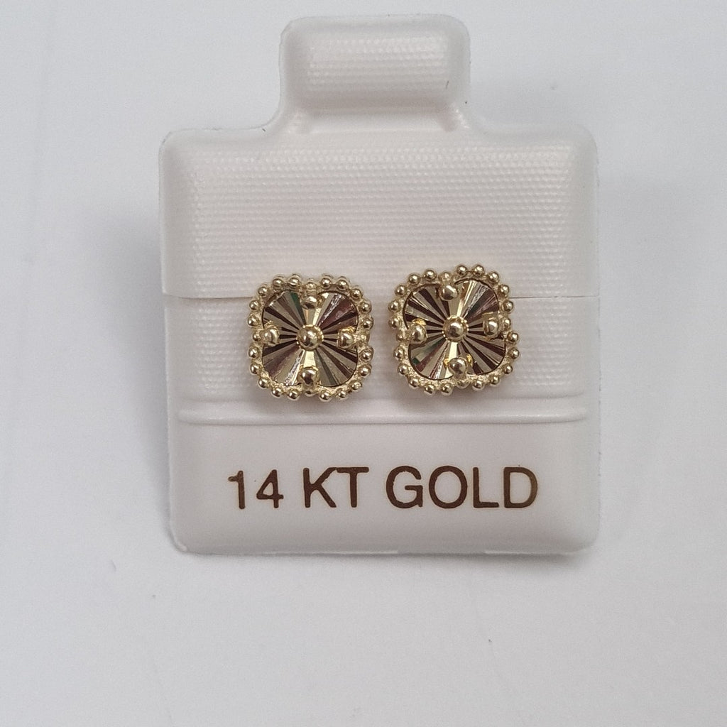 BROQUELES ORO 14K 1.5 (NUEVO)