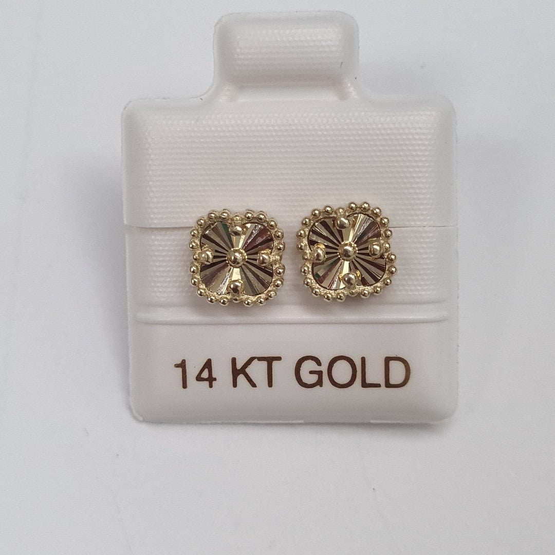 BROQUELES ORO 14K 1.5 (NUEVO)