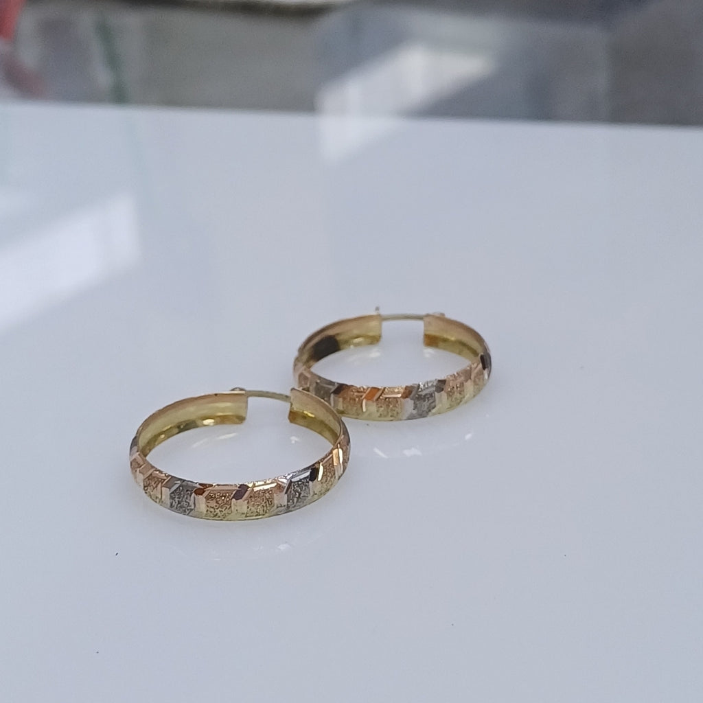 ARRACADAS PAR ORO 14 K 2 GRMS (SEMINUEVO)