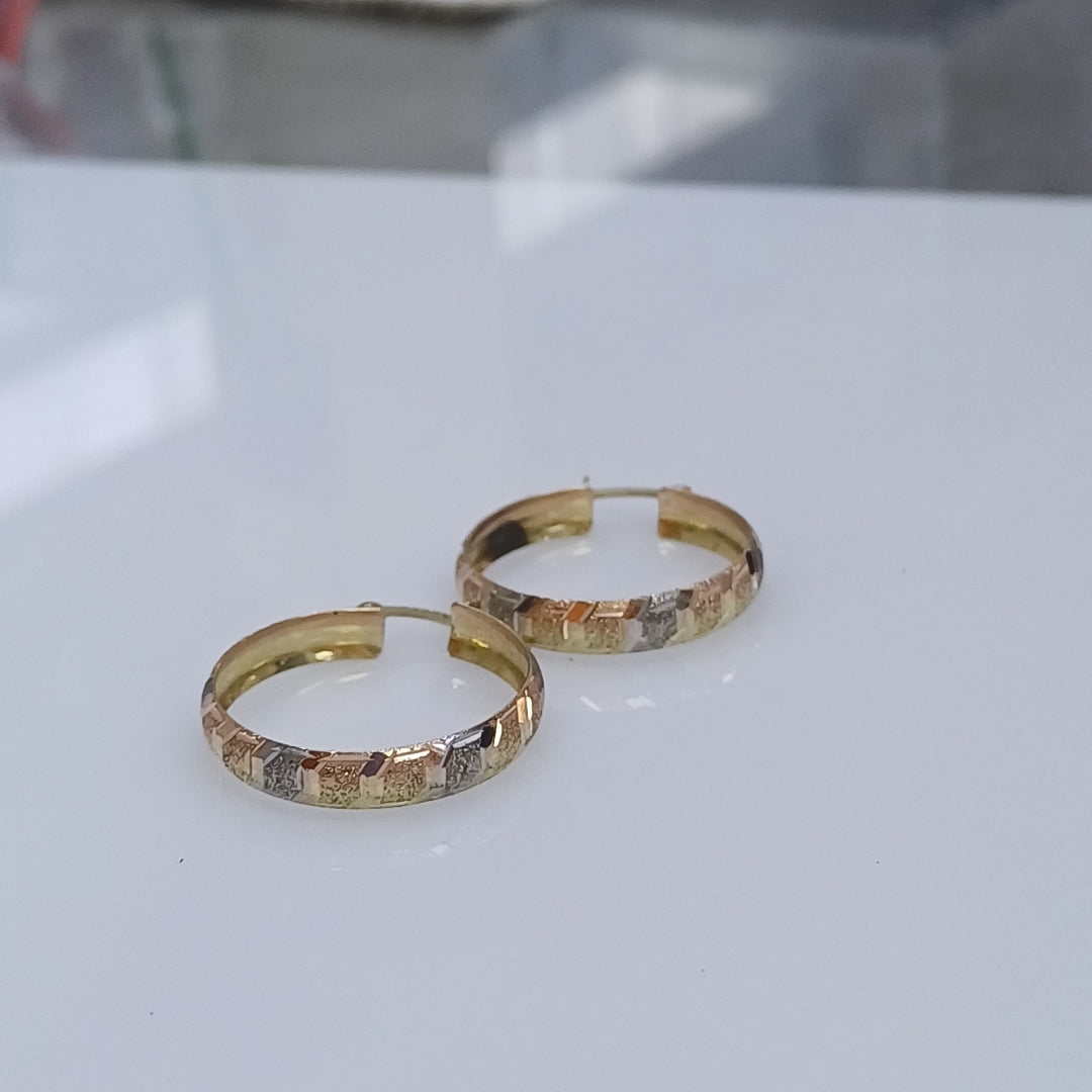 ARRACADAS PAR ORO 14 K 2 GRMS (SEMINUEVO)