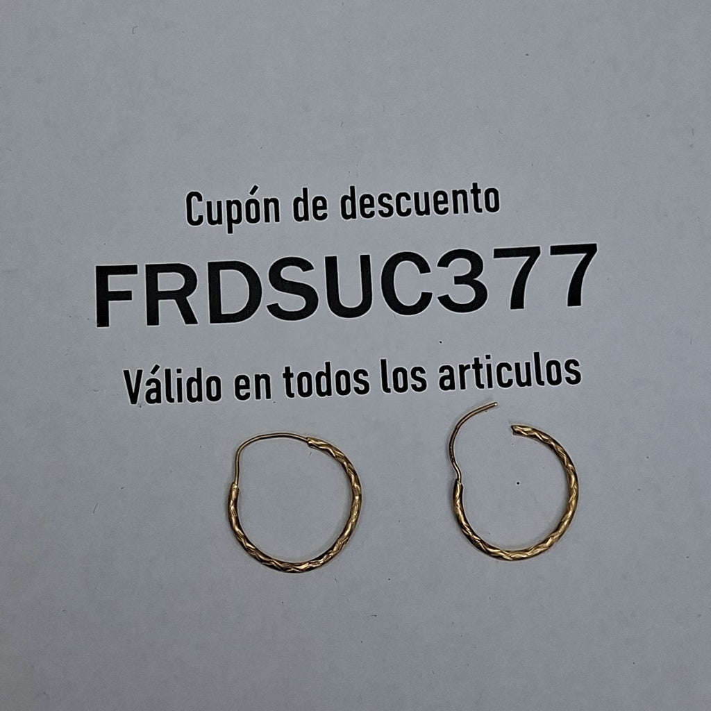 ARRACADAS PAR ORO 10 K 0.5 GRMS (SEMINUEVO)