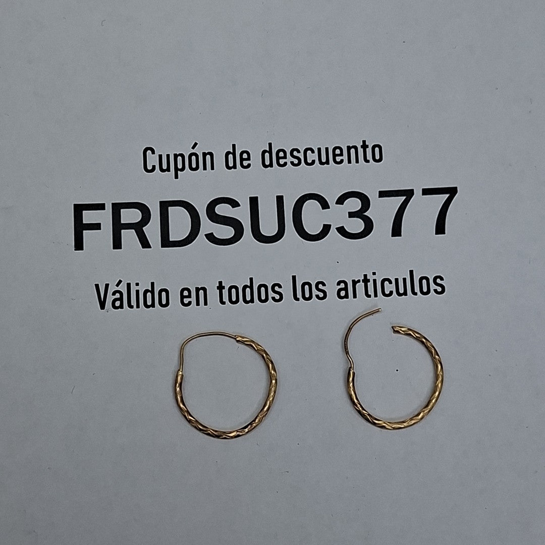 ARRACADAS PAR ORO 10 K 0.5 GRMS (SEMINUEVO)