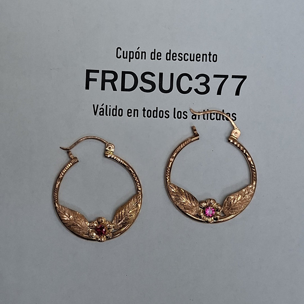 ARRACADAS PAR ORO 10 K 5.2 GRMS (SEMINUEVO)