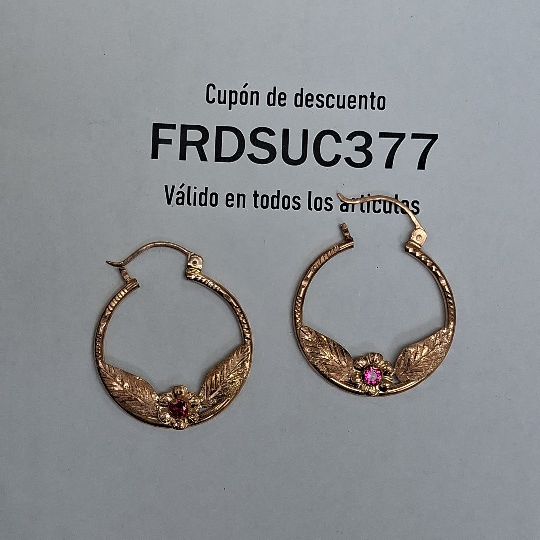 ARRACADAS PAR ORO 10 K 5.2 GRMS (SEMINUEVO)