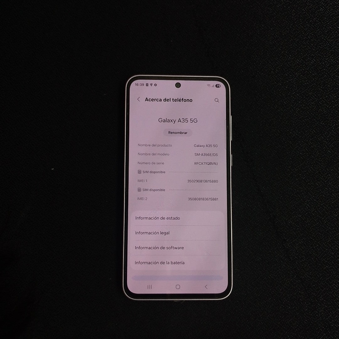 CELULAR SAMSUNG GALAXY A35 5G SM-A356E (2024) 128 GB 6 GB RAM