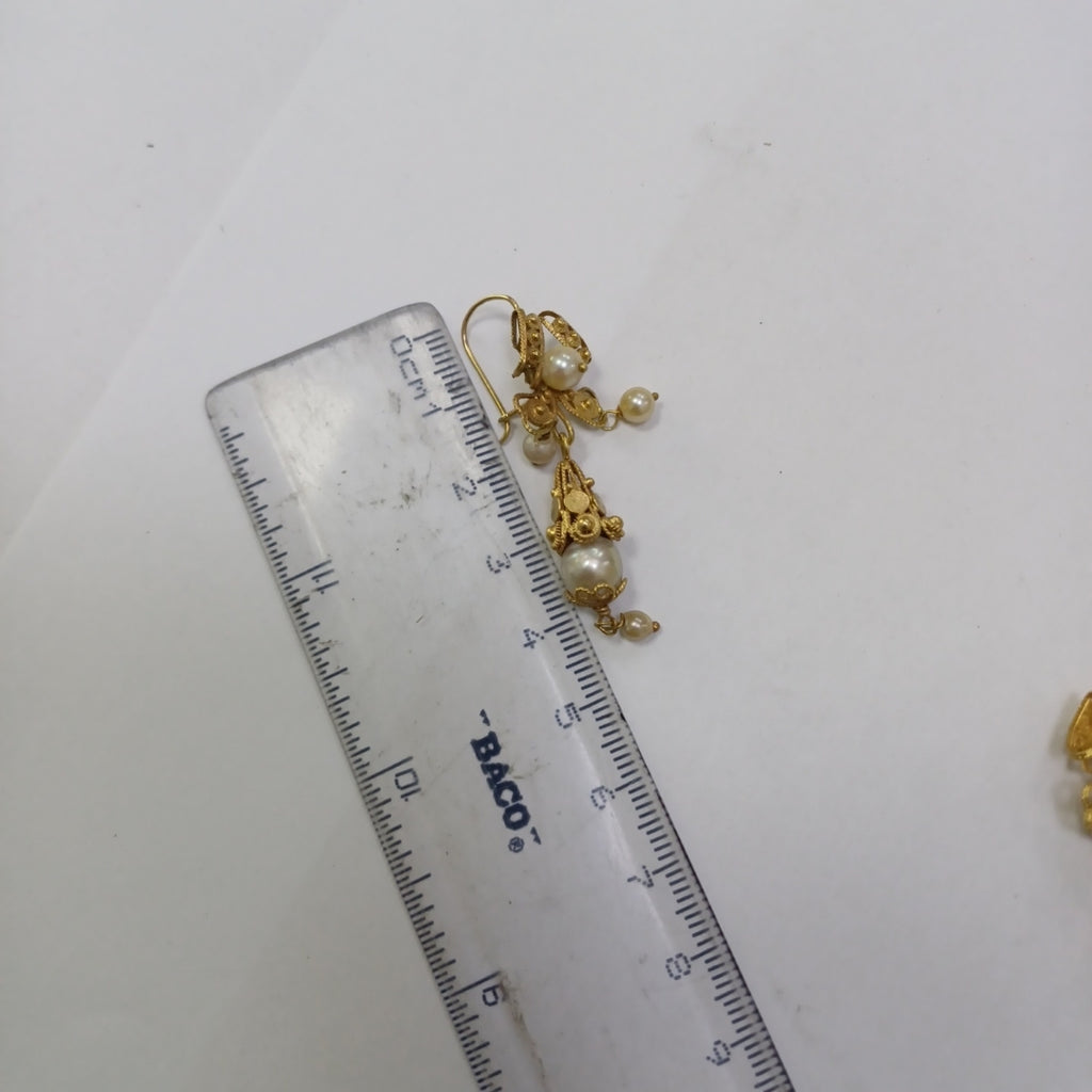 ARETES PAR ORO 10 K 7,20 GRMS (SEMINUEVO)