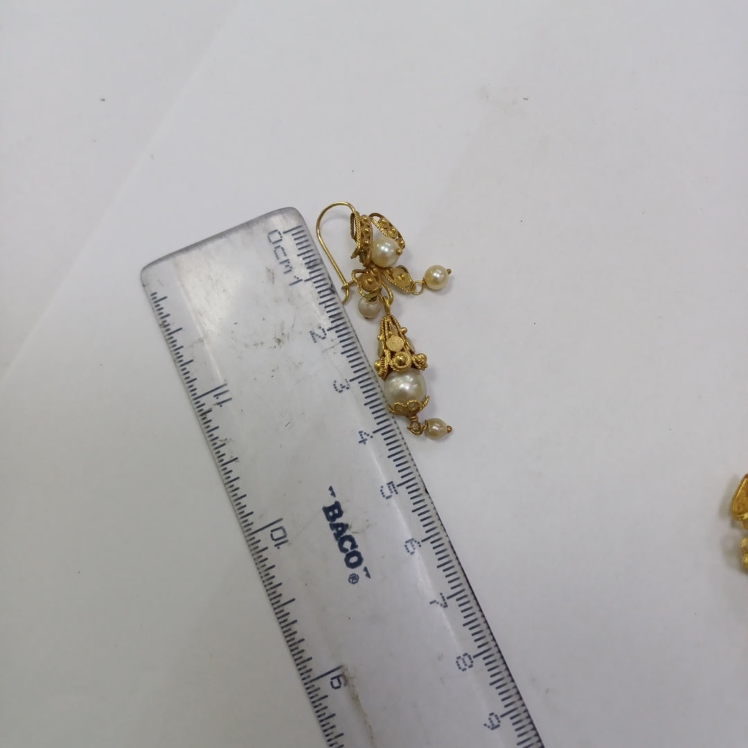 ARETES PAR ORO 10 K 7,20 GRMS (SEMINUEVO)