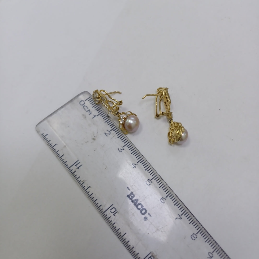 ARETES PAR ORO 14 K 5,20 GRMS (SEMINUEVO)