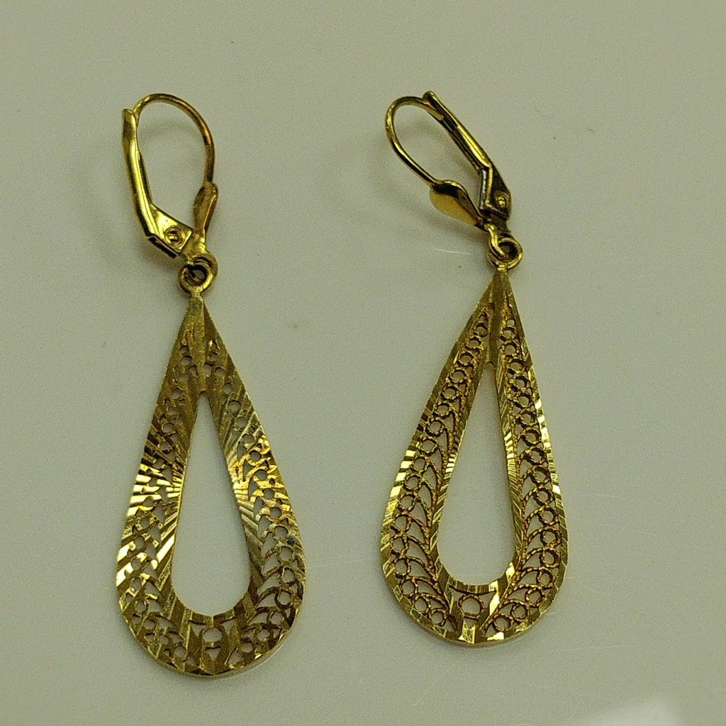 ARETES PAR ORO 14 K 2,70 GRMS (SEMINUEVO)