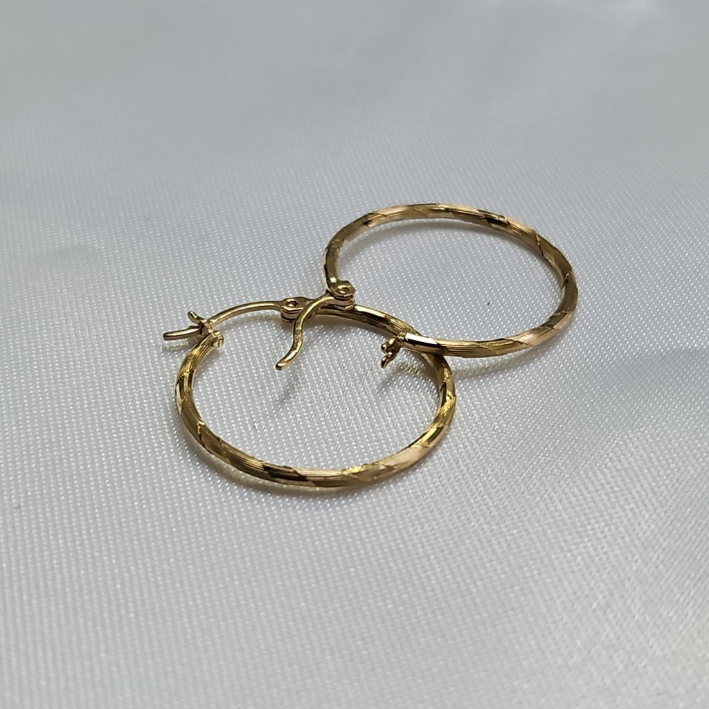 ARRACADAS PAR ORO 14 K 1.5 GRMS (SEMINUEVO)