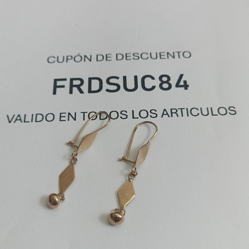ARETES PAR ORO 8 K 2,30 GRMS (SEMINUEVO)