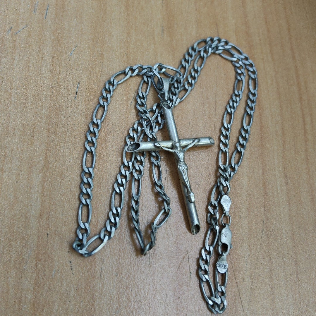 CADENA, CRUZ PLATA 15.8 GRMS (SEMINUEVO)