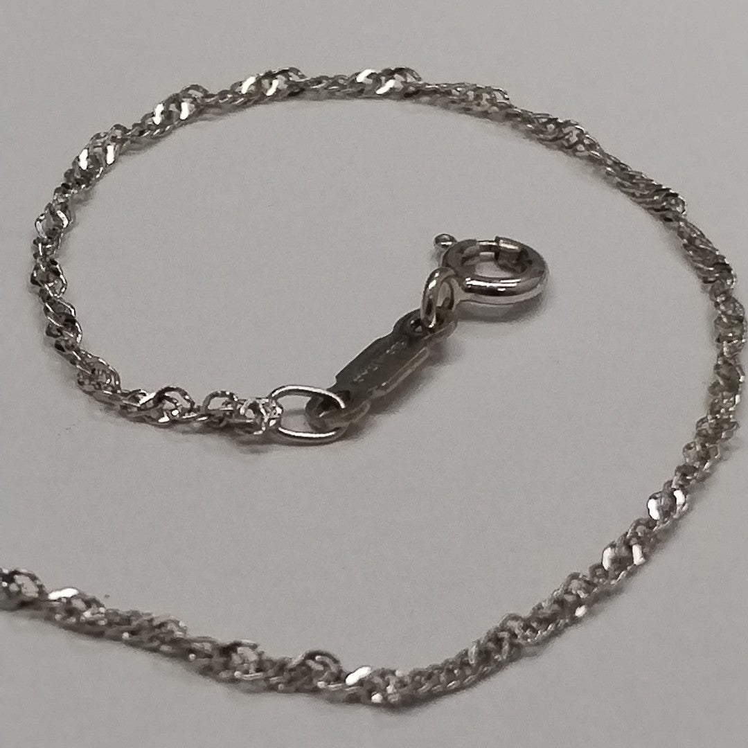 CADENA ORO BLANCO 18 K 1.8 GRMS (SEMINUEVO)