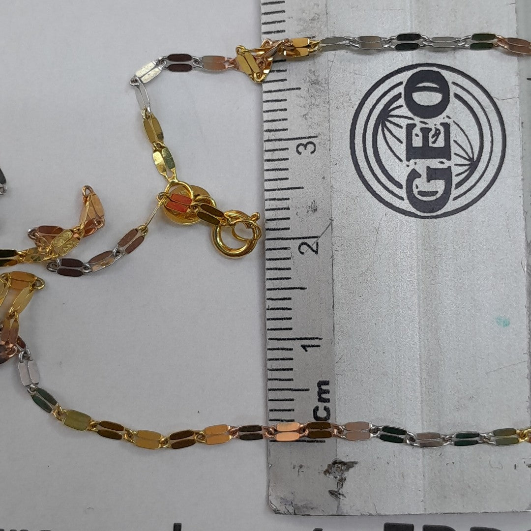 CADENA ORO COMBINADO 10 K 1,90 GRMS (SEMINUEVO)