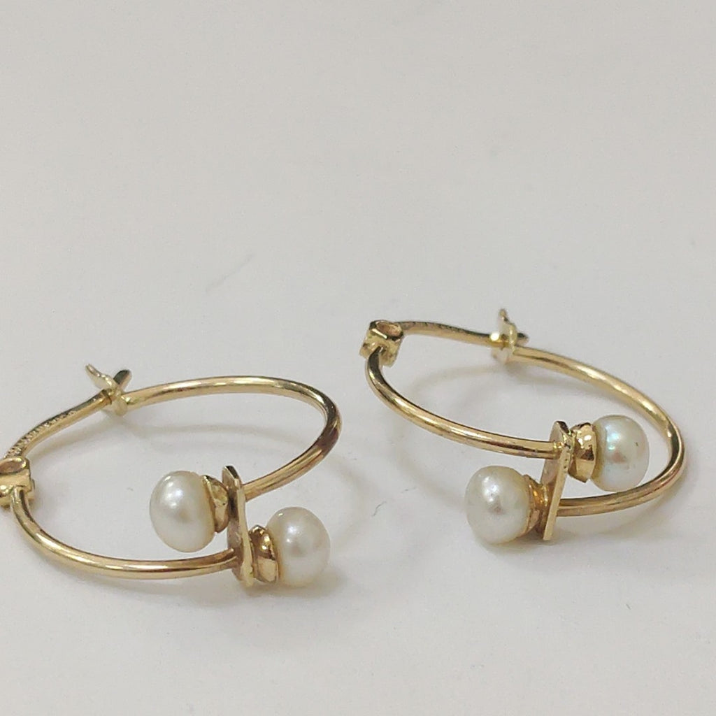 ARETES PAR ORO 14 K 2,00 GRMS (SEMINUEVO)