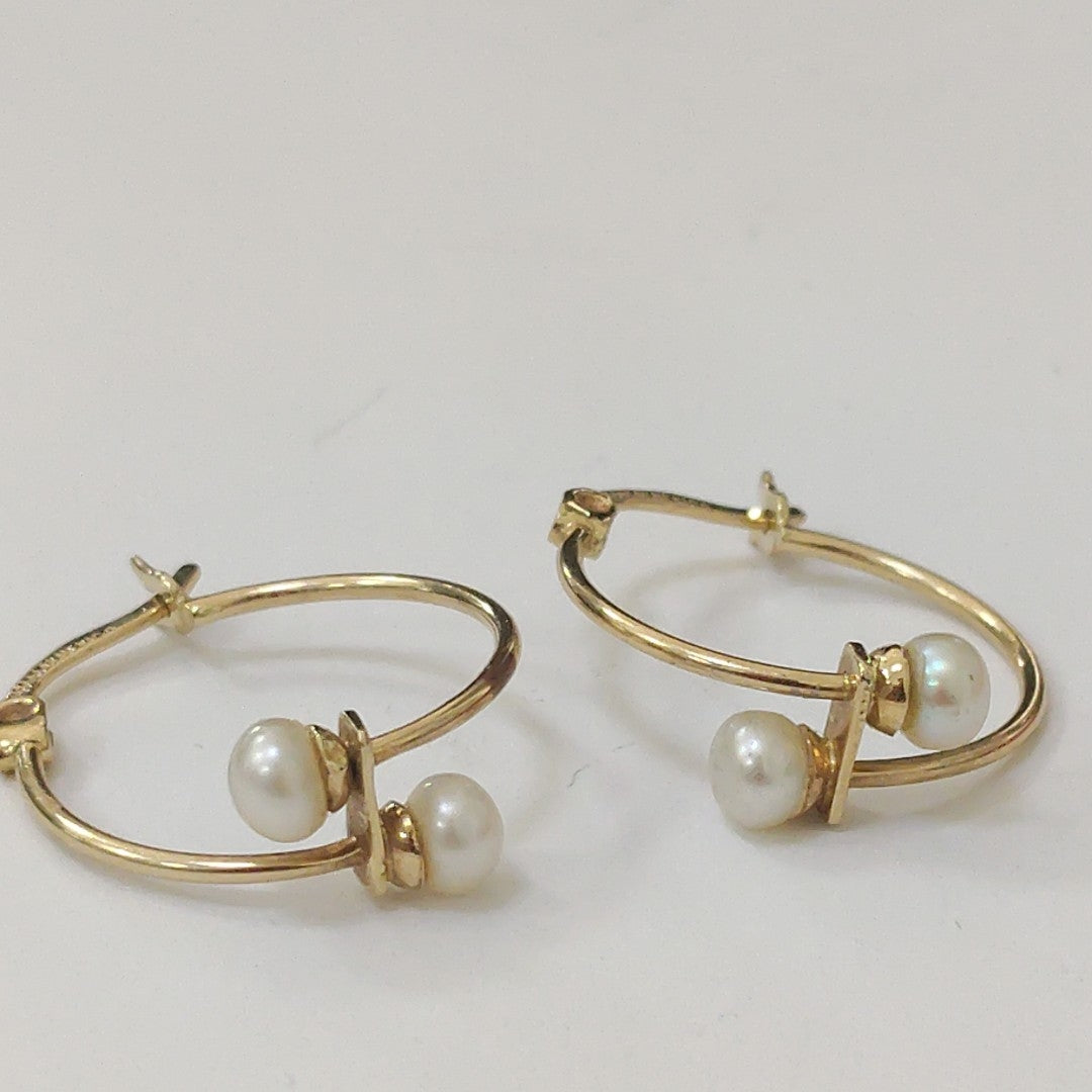 ARETES PAR ORO 14 K 2,00 GRMS (SEMINUEVO)