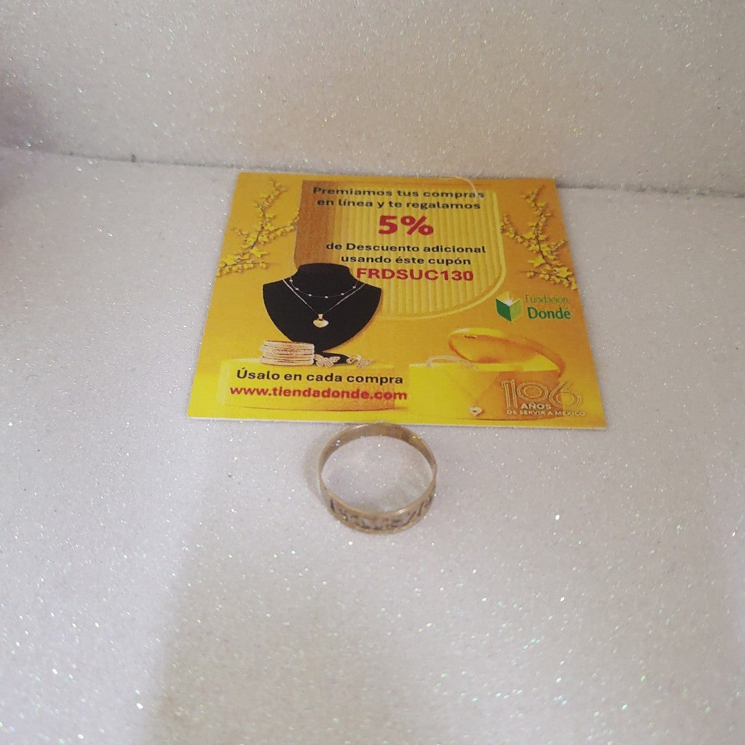 ANILLO DE GRADUACIÓN ORO 10 K 1.2 GRMS (SEMINUEVO)