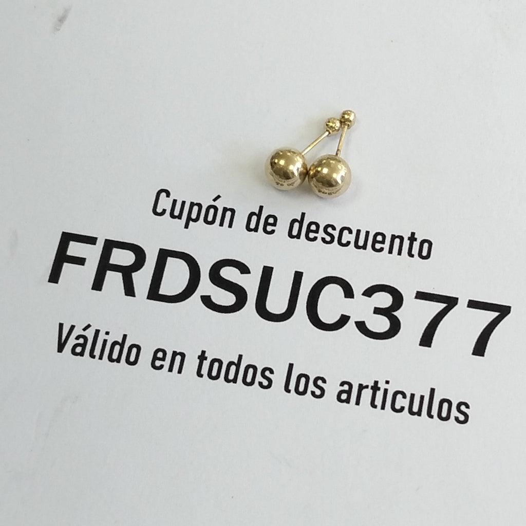 BROQUELES PAR ORO 10 K 0.3 GRMS (SEMINUEVO)