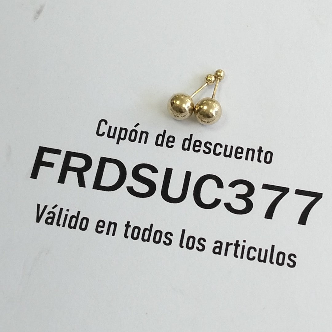BROQUELES PAR ORO 10 K 0.3 GRMS (SEMINUEVO)