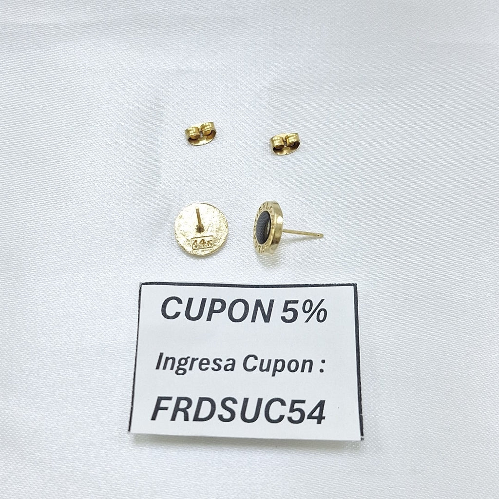 BROQUELES PAR ORO 14 K 3,40 GRMS (SEMINUEVO)