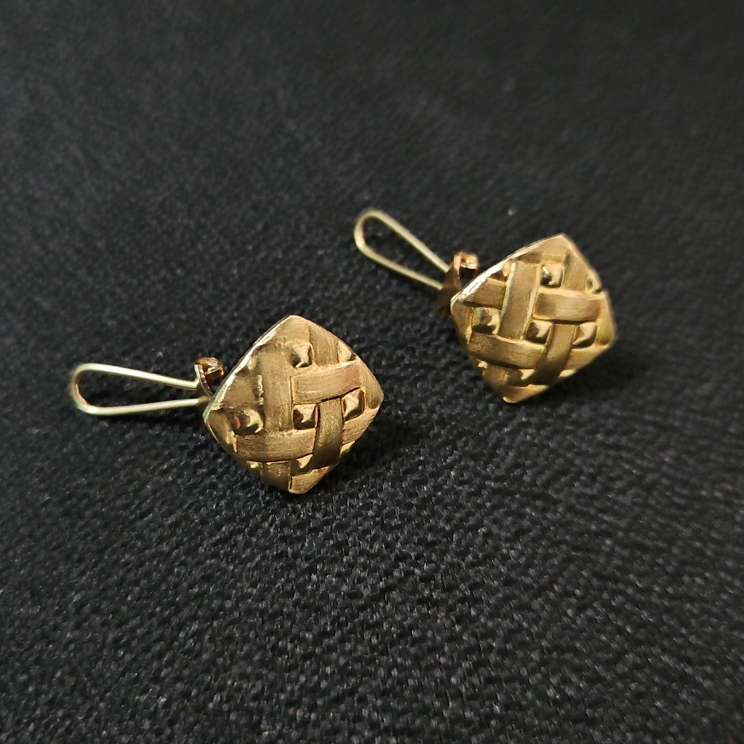 ARETES PAR ORO 10 K 4,10 GRMS (SEMINUEVO)