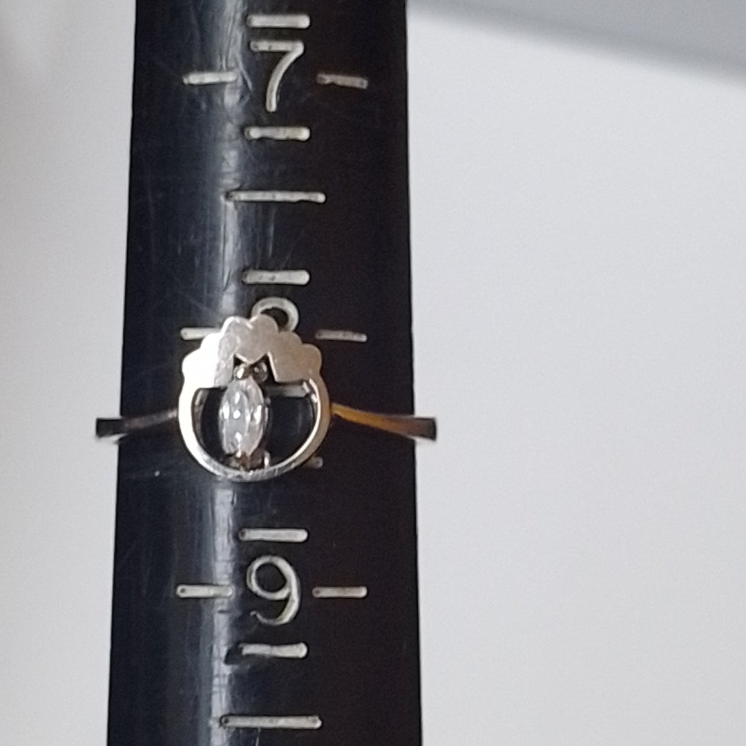 SOLITARIO ORO BLANCO 14 K 1.9 GRMS (SEMINUEVO)