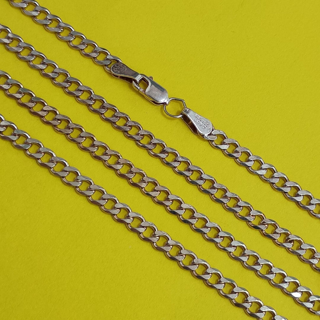 CADENA TEJIDO BARBADO PLATA .925 60 CM 13.6 GR (NUEVO)