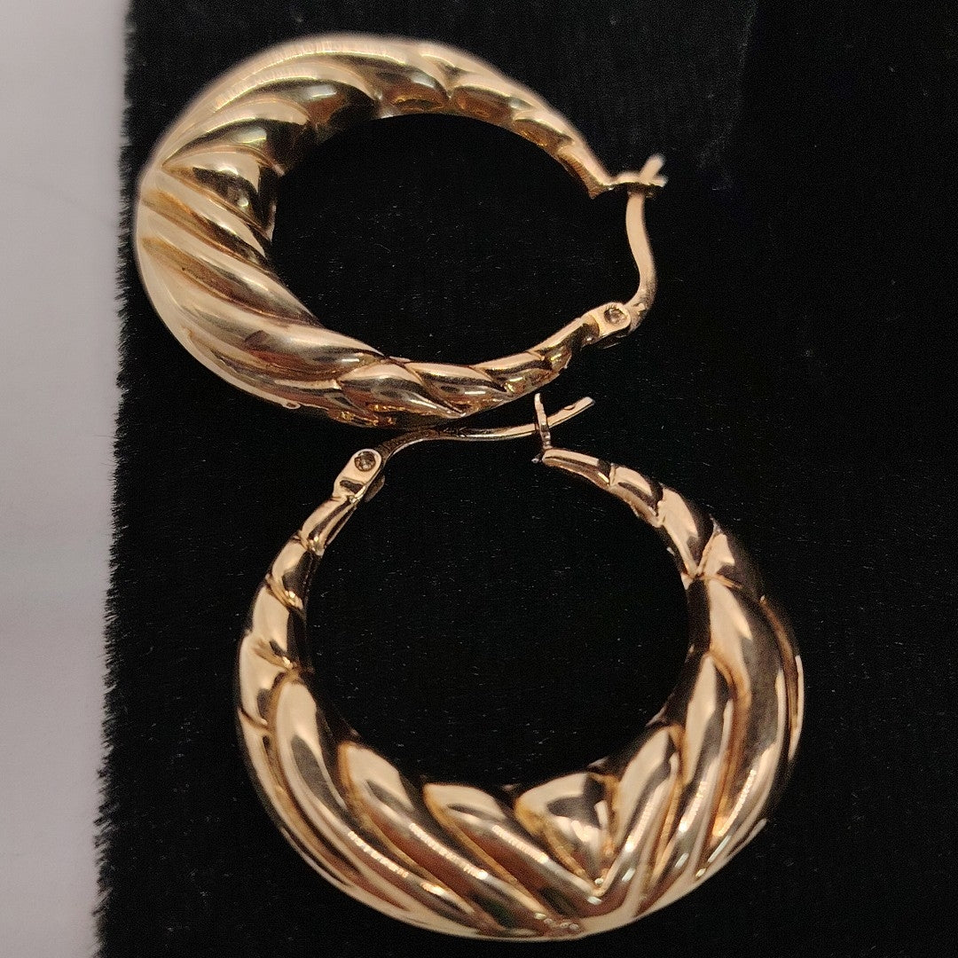 ARRACADAS PAR ORO 14 K 4.3 GRMS (SEMINUEVO)