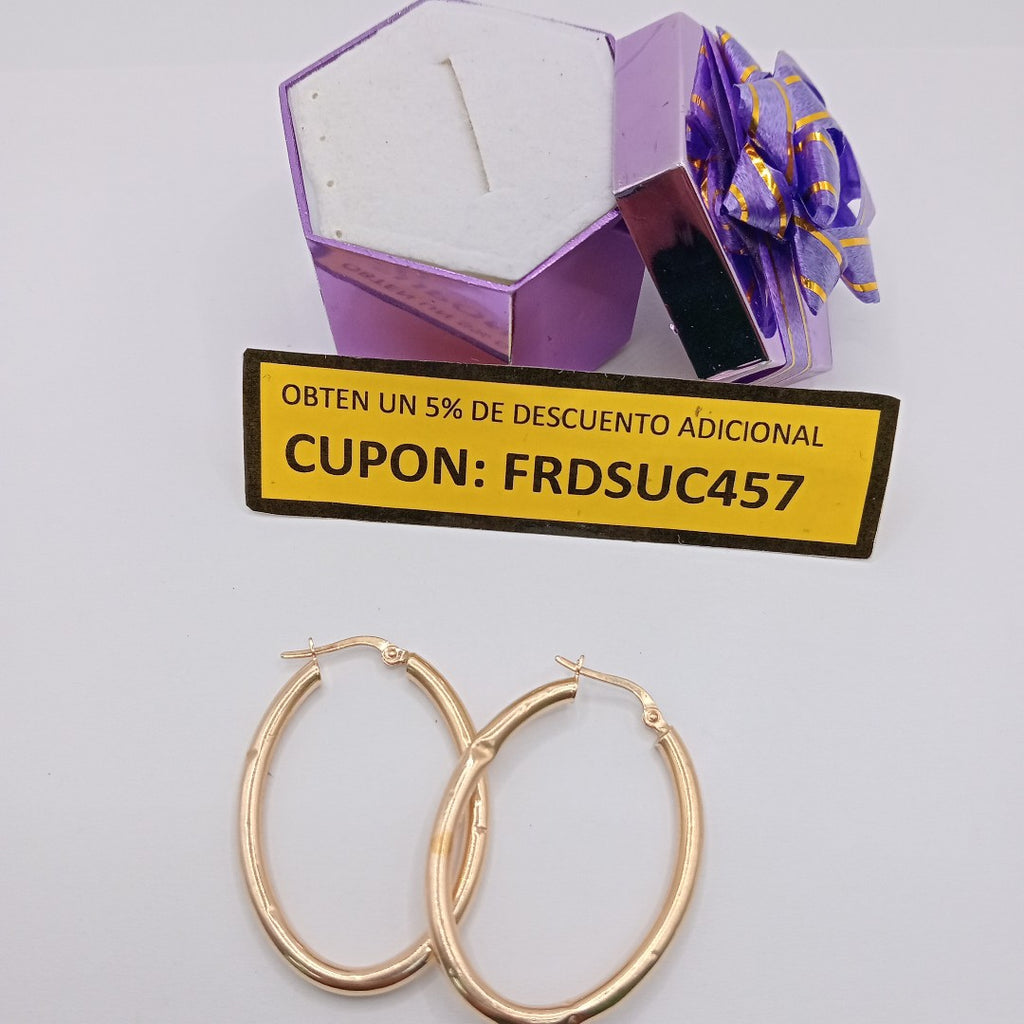 ARRACADAS PAR ORO 14 K 2.9 GRMS (SEMINUEVO)