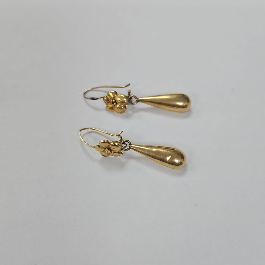 ARETES PAR ORO 14 K 2.7 GRMS (SEMINUEVO)