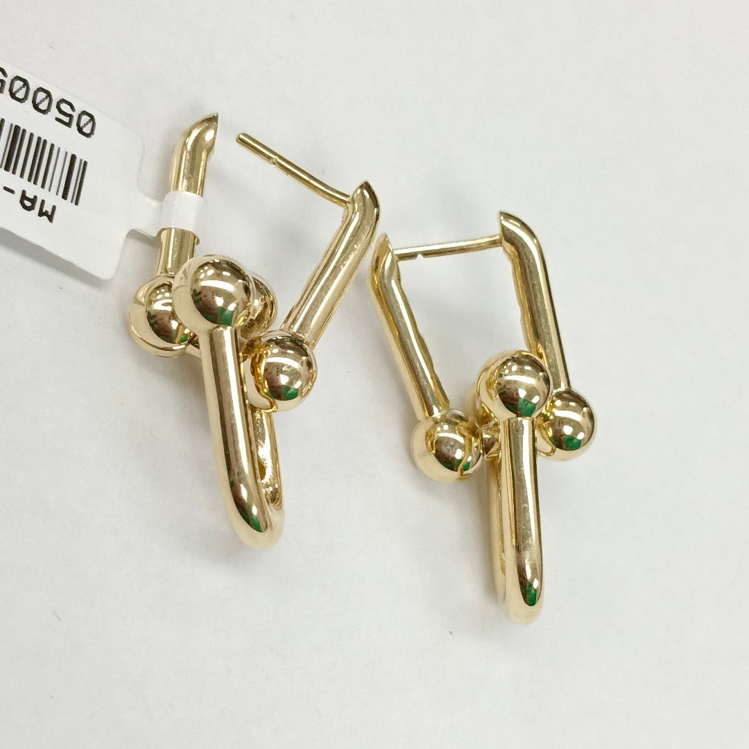 BROQUELES ORO 14K 4.3 (NUEVO)