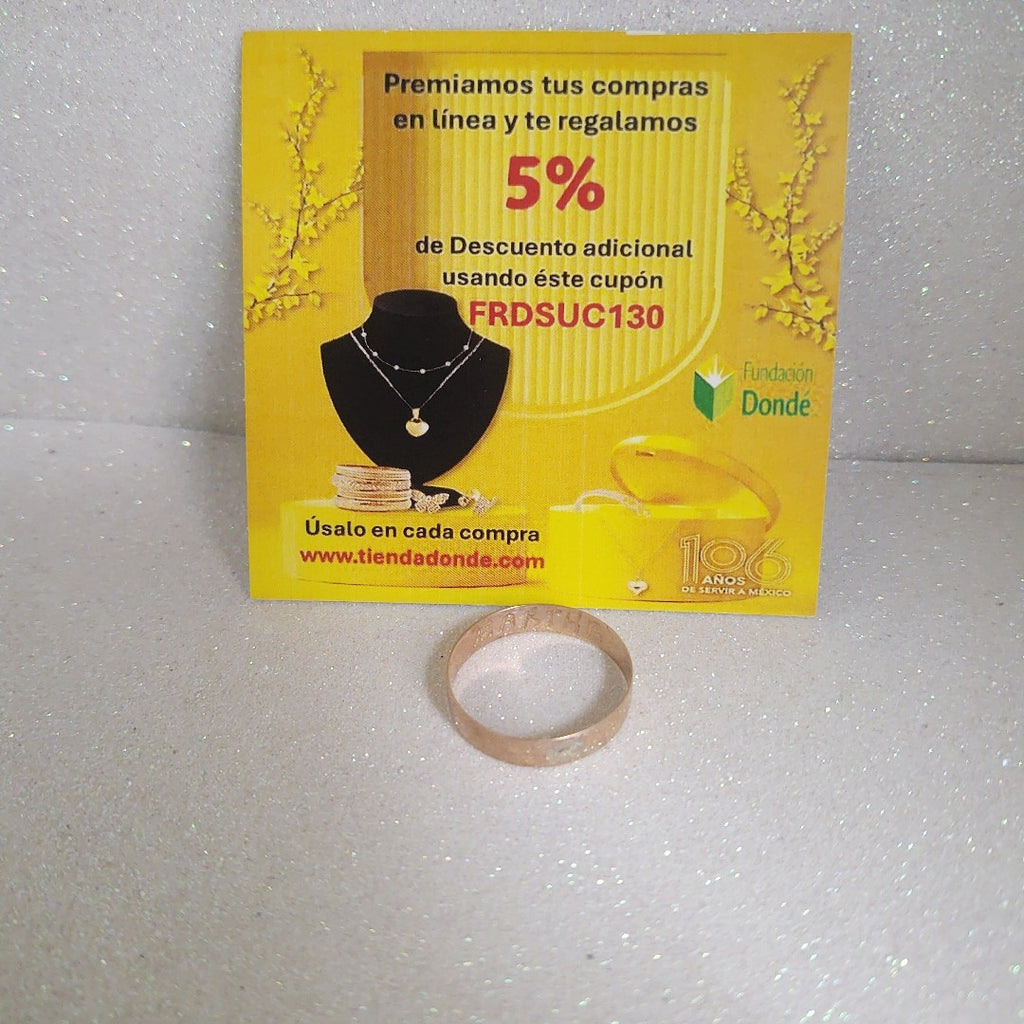 ARGOLLA ORO 10 K 1.8 GRMS (SEMINUEVO)